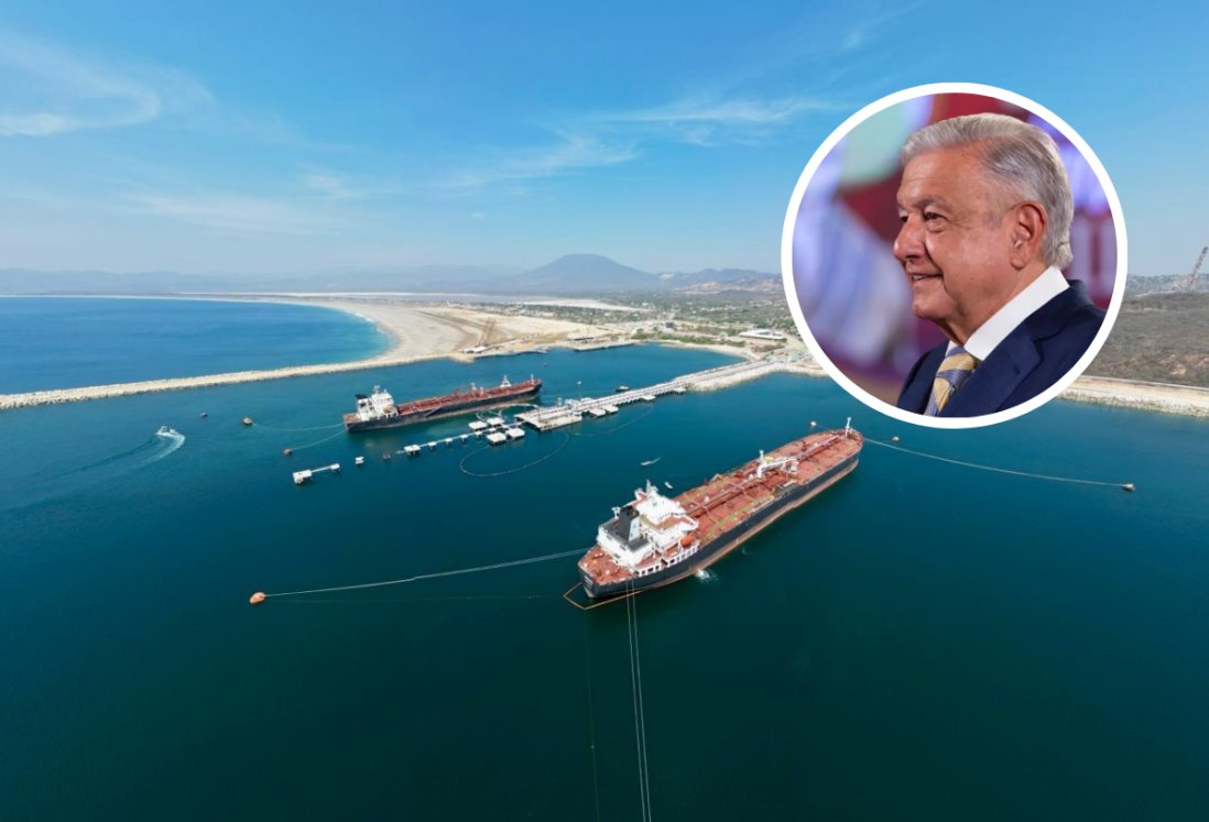 AMLO inaugura rompeolas de Salina Cruz en Oaxaca