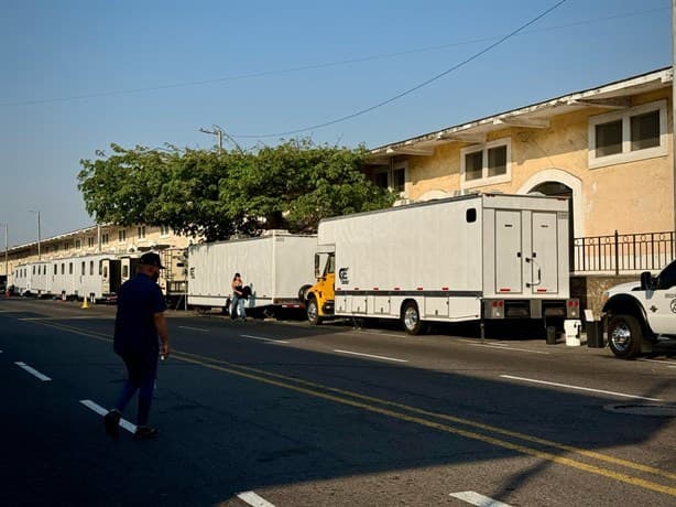 Estas son las calles cerradas en el centro de Veracruz por grabación de serie Bandidos