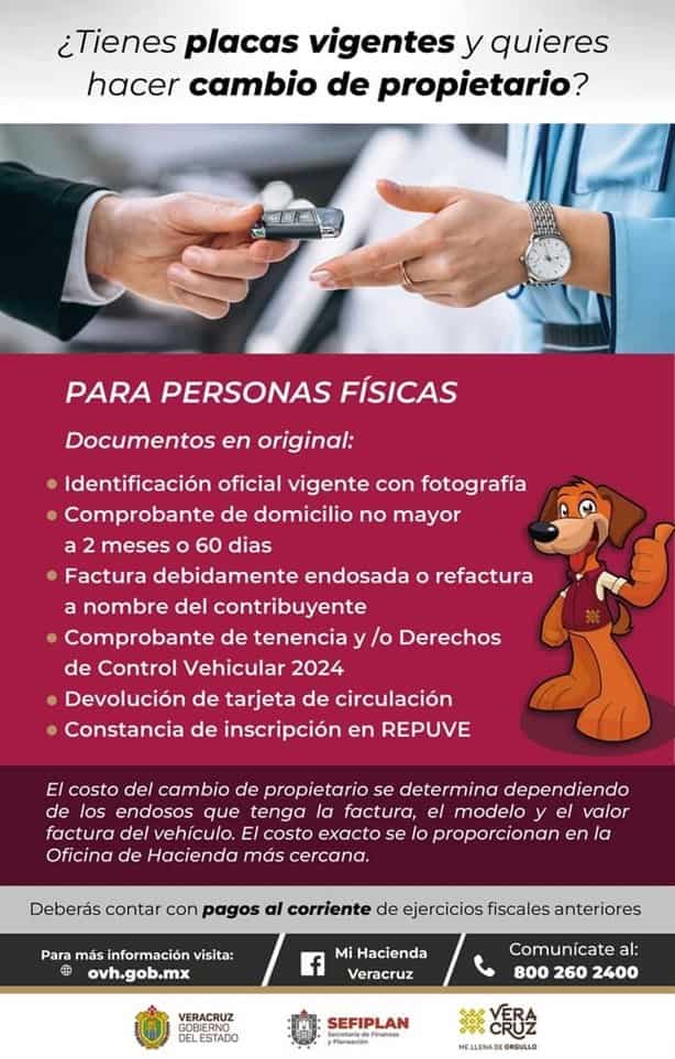 Estos documentos necesitas para hacer cambio de propietario de un vehículo en Veracruz este 2024