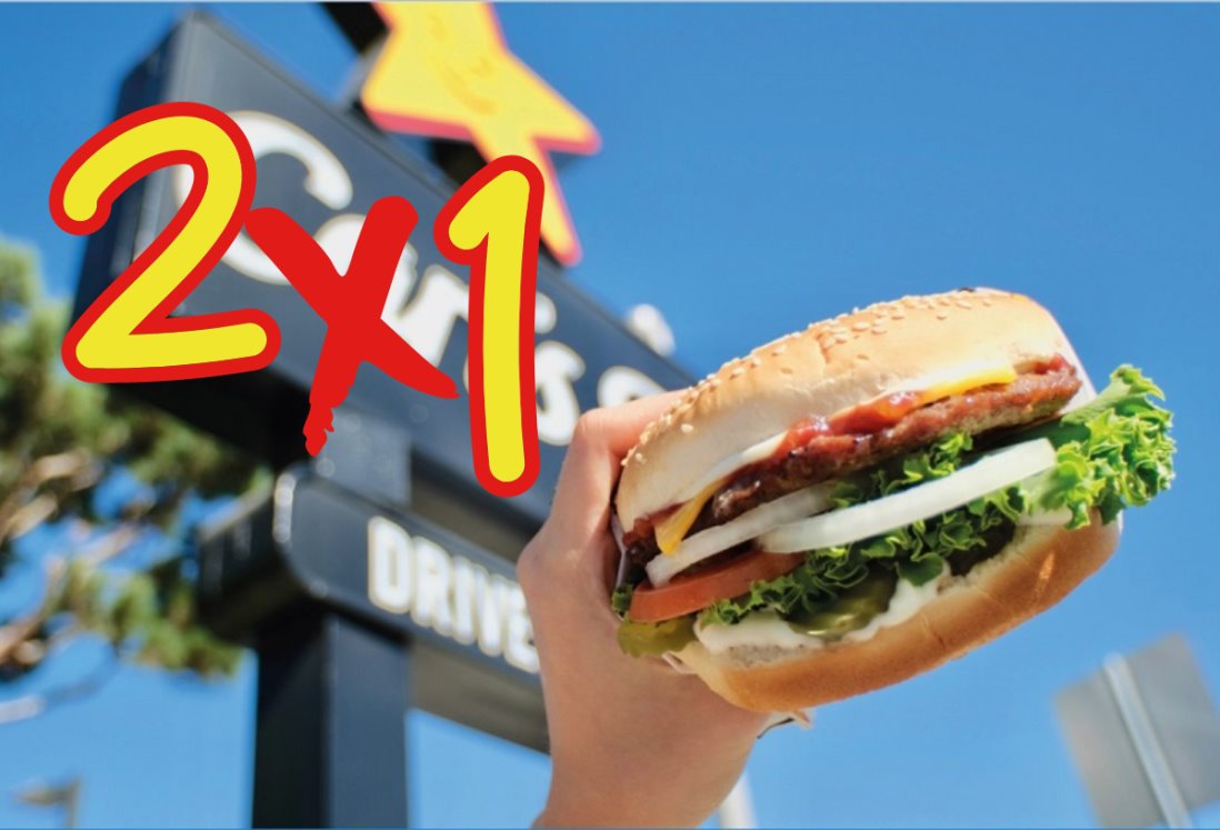 Carl´s Jr. lanzará promoción 2x1 en México estos días