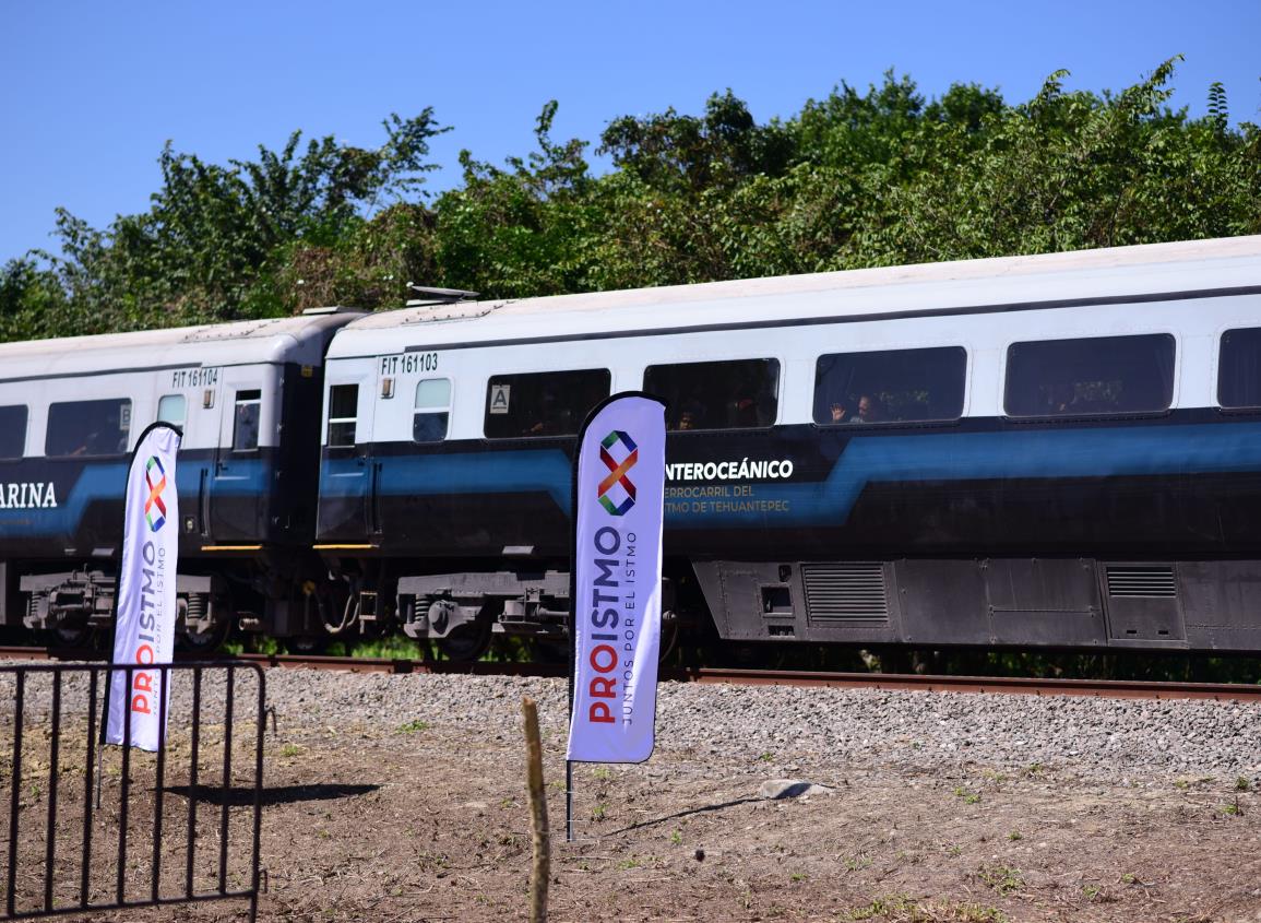 Así dio la bienvenida el Tren Interoceánico al Polo de Texistepec l VIDEO