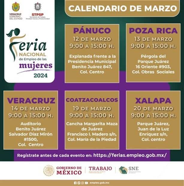 Feria de Empleo para Mujeres llegará a Coatzacoalcos; ¿cuándo y dónde?