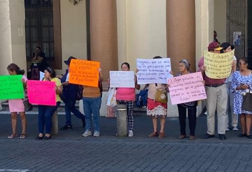 Movimiento Antorchista protesta por desabasto de agua potable en Xalapa 