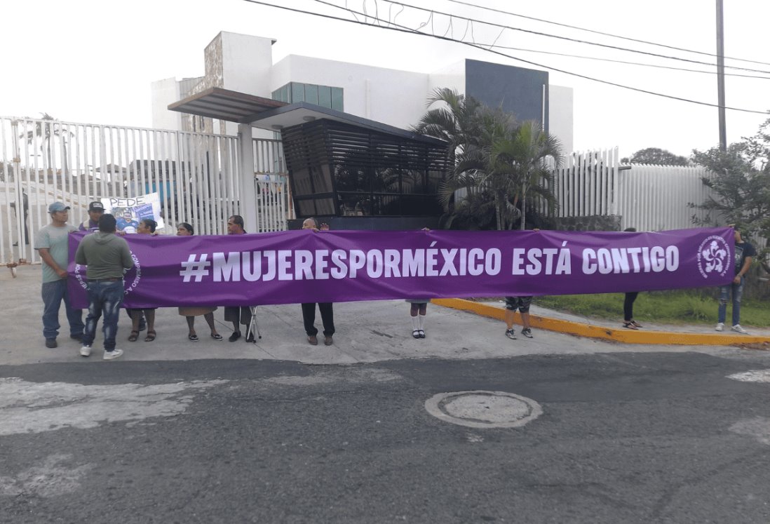 Manifestación en Ciudad Judicial de Veracruz por Caso de Abuso a Menor