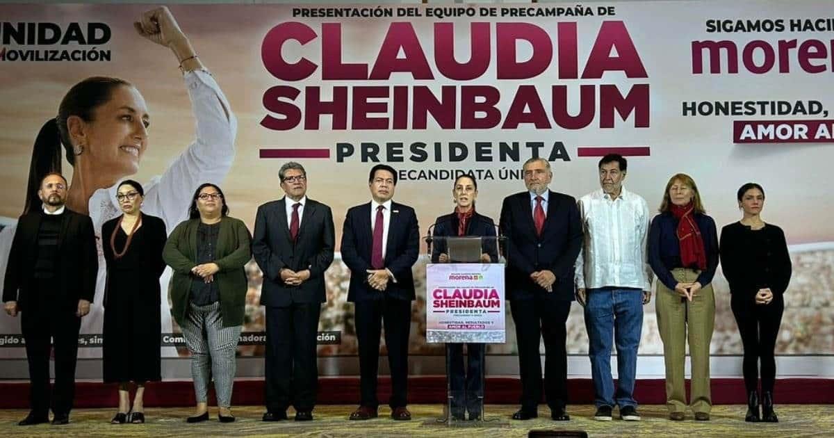 Este es el equipo de campaña de Claudia Sheinbaum para las elecciones 2024