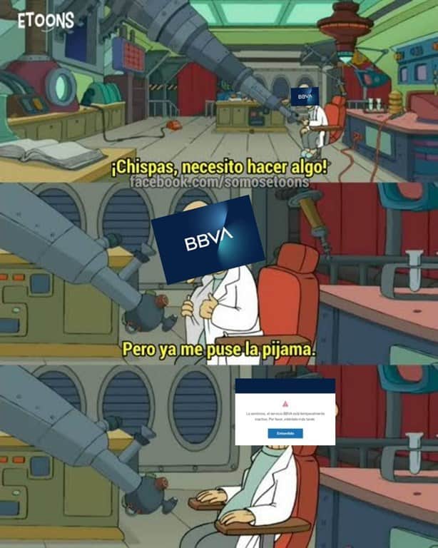 Los mejores MEMES tras las fallas  de BBVA en la app y cajeros automáticos