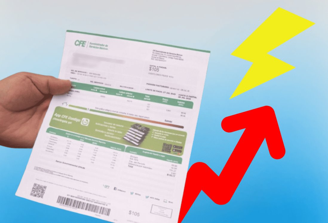 CFE anuncia aumento de tarifas en marzo: Consulta la lista de costos actualizada