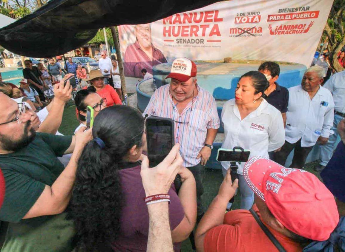 Manuel Huerta aseguró que no desistirá de su lucha por representar a los veracruzanos desde el Senado
