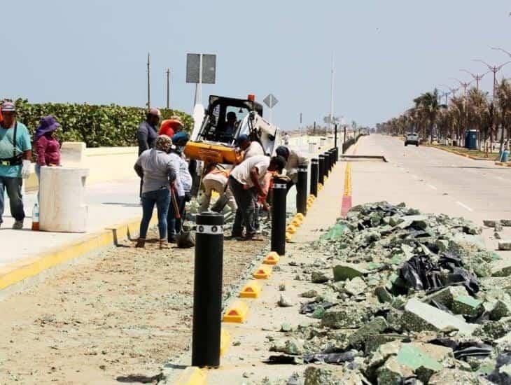 Malecón de Coatzacalcos: ¿qué pasará con la losa dañada durante remodelación?