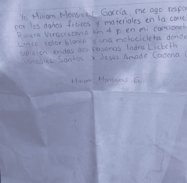 Exigen justicia por la muerte de Indra González tras accidente en Riviera Veracruzana