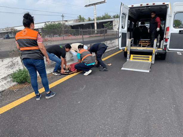 Pipa arrolla a señor de la tercera edad en Puente Nacional, Veracruz