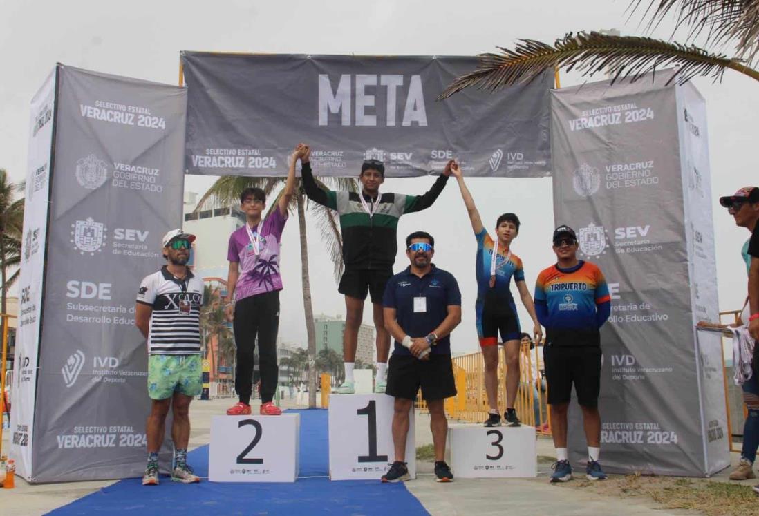 Lista delegación de Veracruz para macrorregional de triatlón