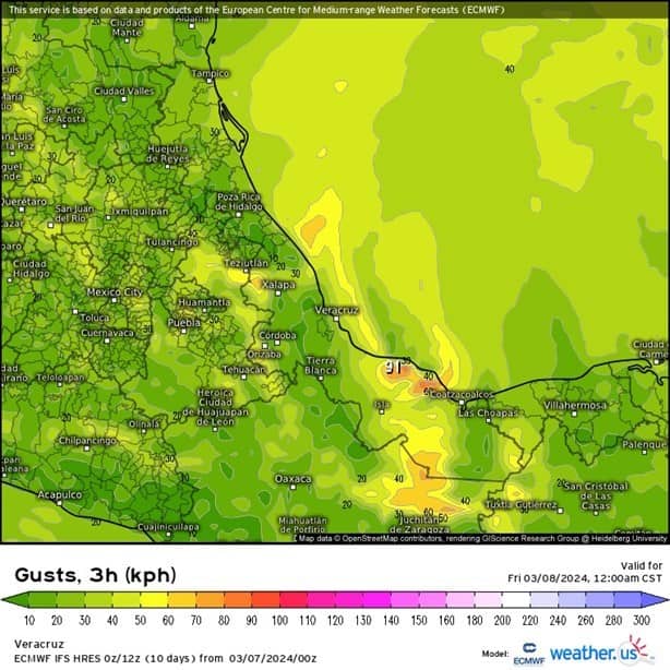 Así estará el clima en Veracruz este 07 de marzo