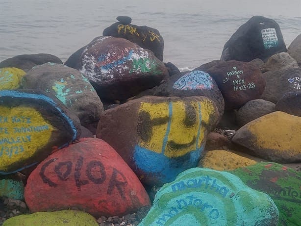 ¿Qué es stone balance? En esta zona de playa de Veracruz se realiza | FOTOS