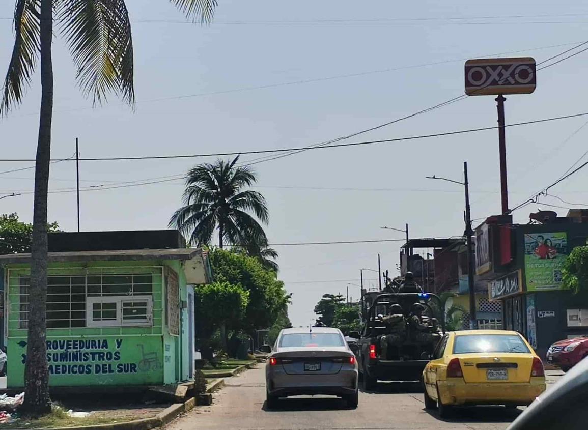 Operativo de seguridad en Nanchital sorprendió a pobladores