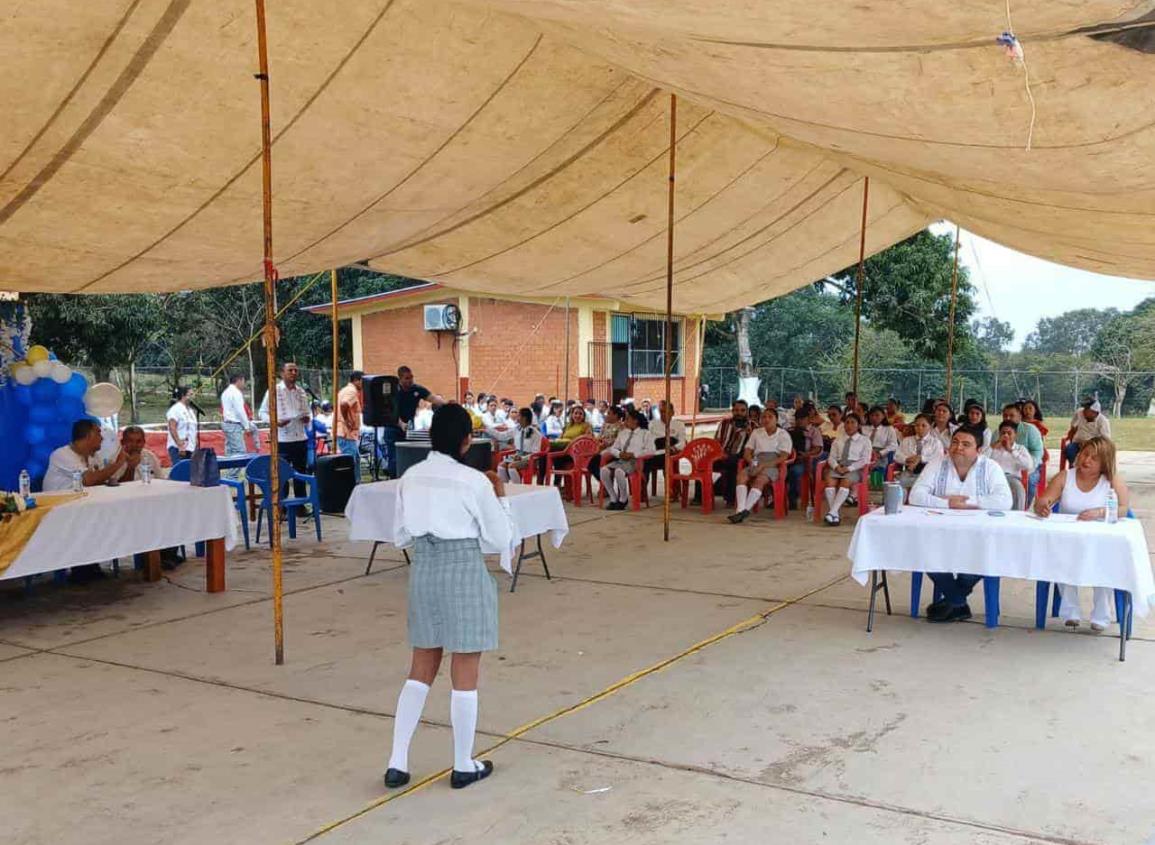 Realizan concurso de oratoria y cuenta cuentos a nivel telesecundaria