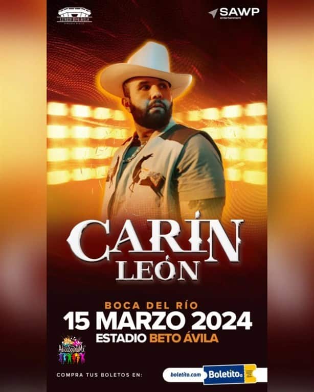 Estos artistas darán conciertos en Veracruz entre marzo y julio 2024