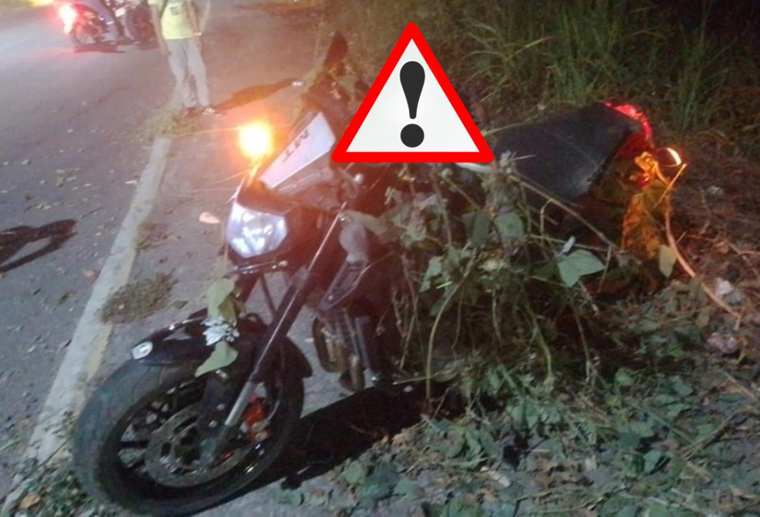 Fallece joven hospitalizado tras derrapar su motocicleta en calles de Tierra Blanca