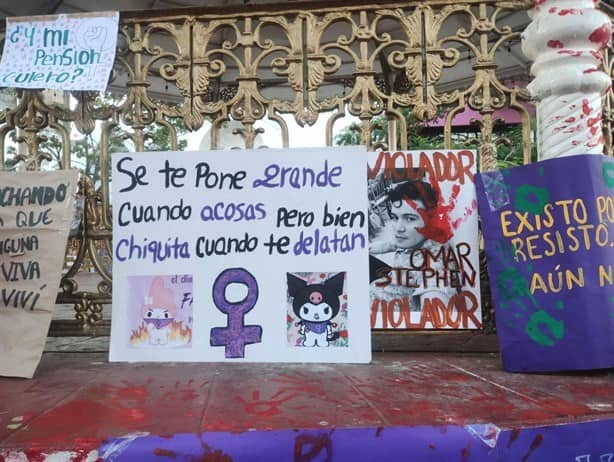 Feministas de Minatitlán alzan la voz contral el abuso y acoso| VIDEO