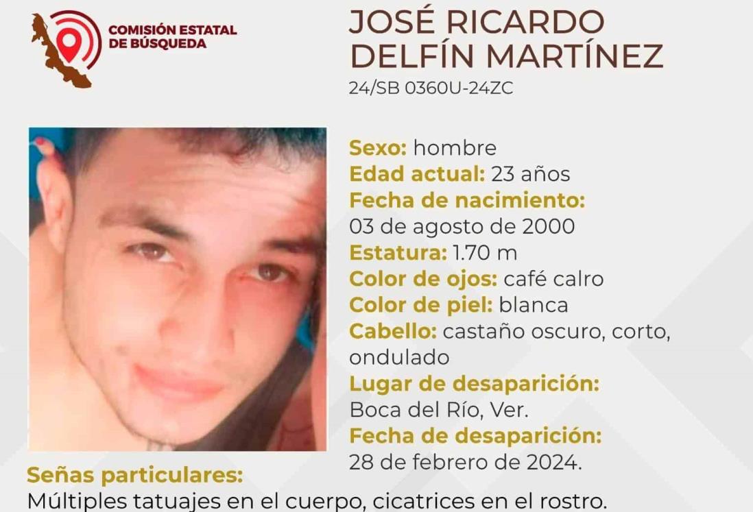 Desaparece en Boca del Río el joven José Ricardo Delfín Martínez