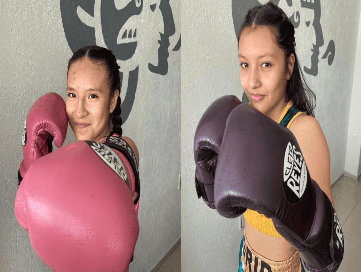 Briseida e Ingrid, niñas de 12 años que buscan ascender en el mundo del boxeo