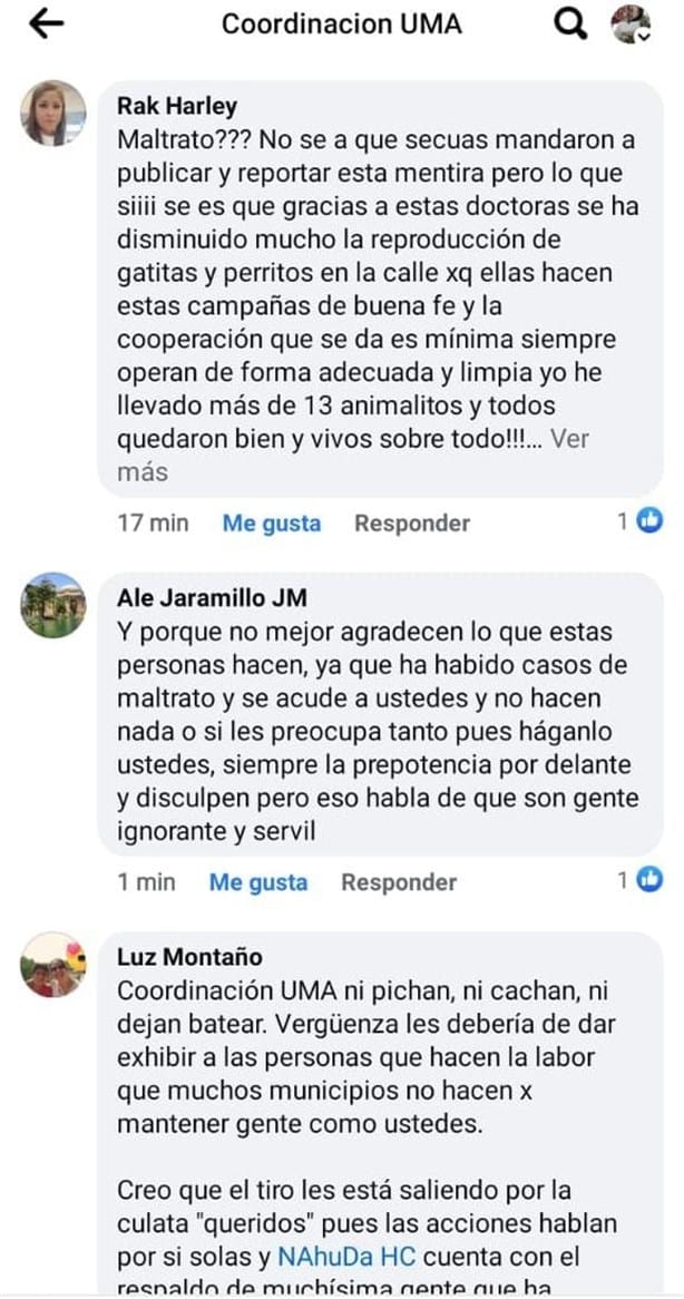 UMA de Orizaba irrumpe en jornada de esterilización animal; la tunden en redes