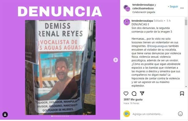 ¿Quién es y de que acusan a Demiss Arenal, ahora ex vocalista de Los Aguas Aguas?