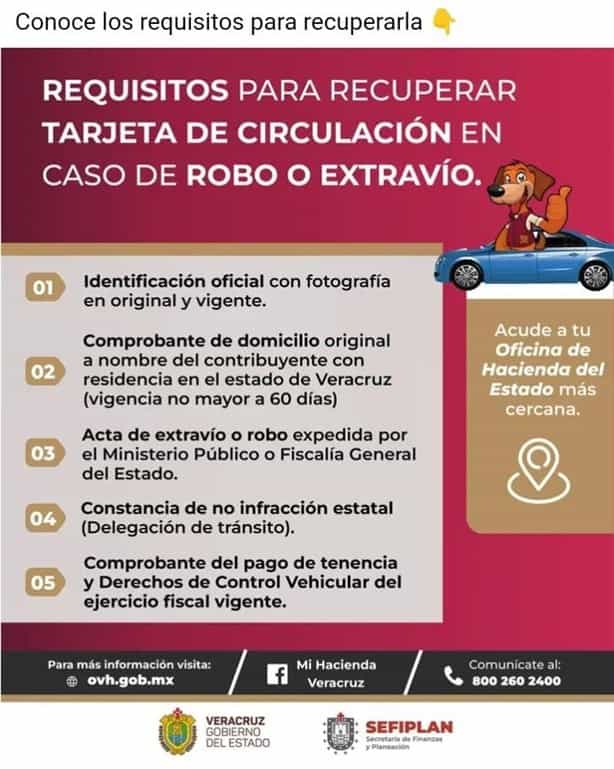 Conoce los requisitos para recuperar tu tarjeta de circulación este 2024