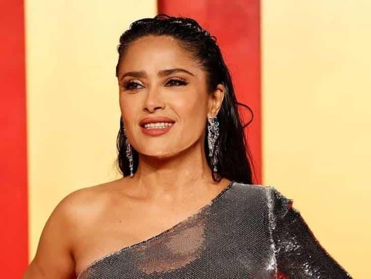 Salma Hayek deslumbra en el afterparty de los Oscar 2024 con hermoso vestido Gucci