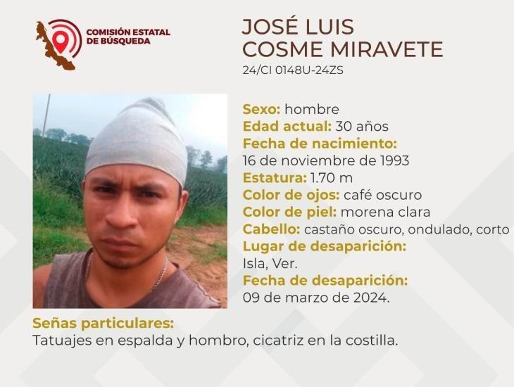 Hombre de 30 años desapareció en Isla; familia pide el apoyo para localizarlo