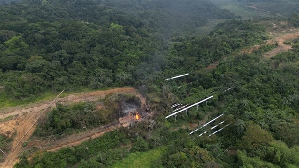 Explota ducto de Pemex en el sur de Veracruz por presuntos actos vandálicos | VIDEO