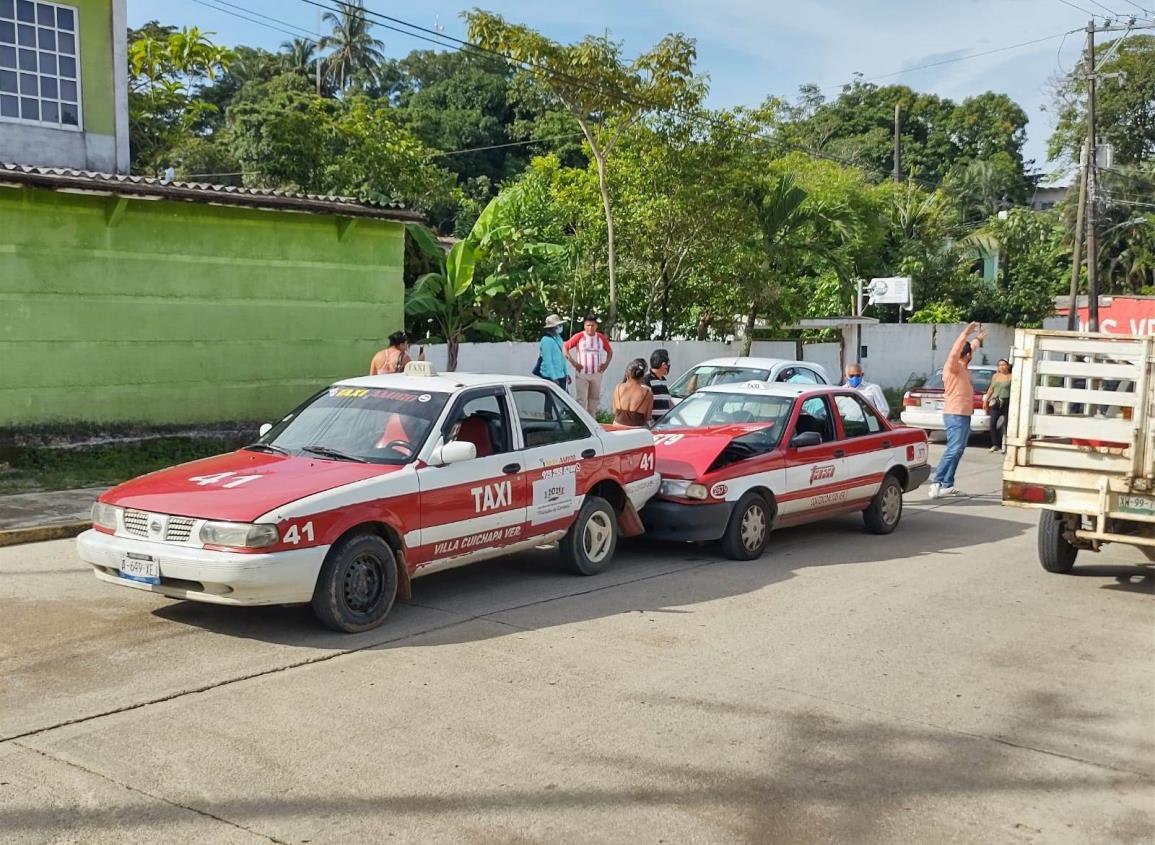 Se reaviva disputa entre taxistas de Las Choapas y Villa Cuichapa