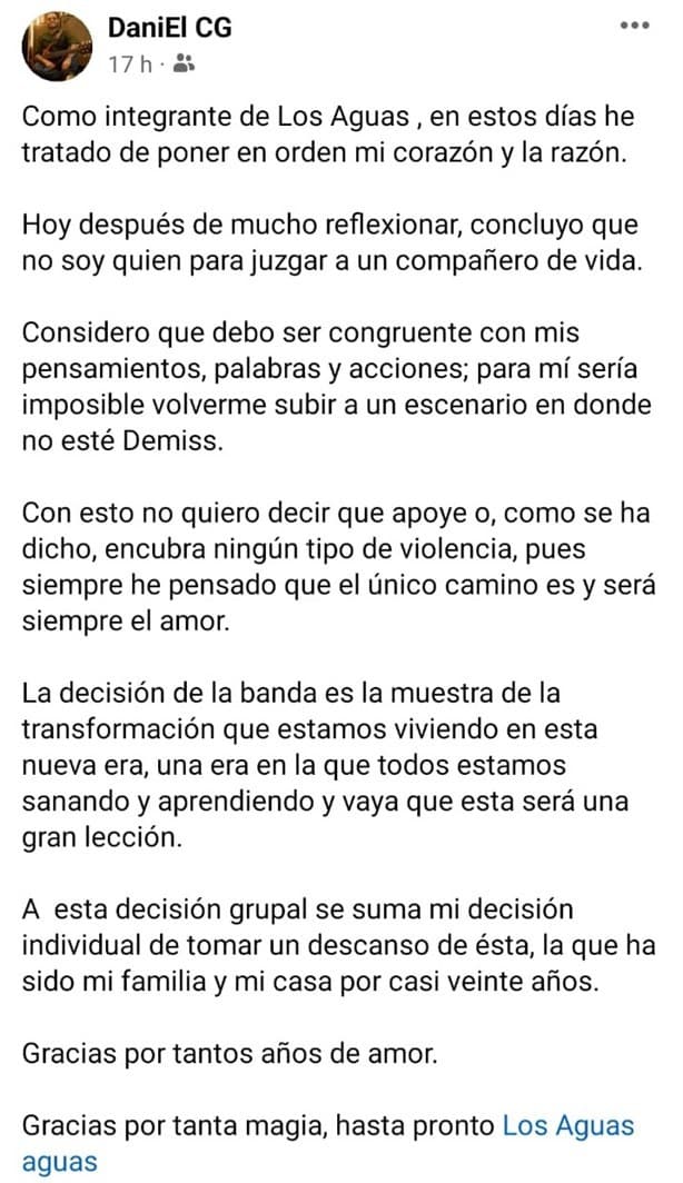 Los Aguas Aguas: tras despido de su vocalista, desertan 3 miembros ¿el fin de la banda?