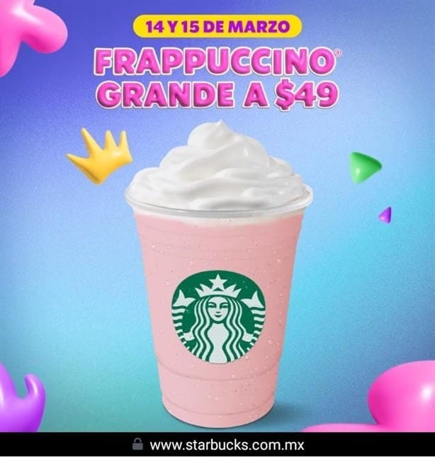 Starbucks remata a 49 pesos esta bebida hoy jueves