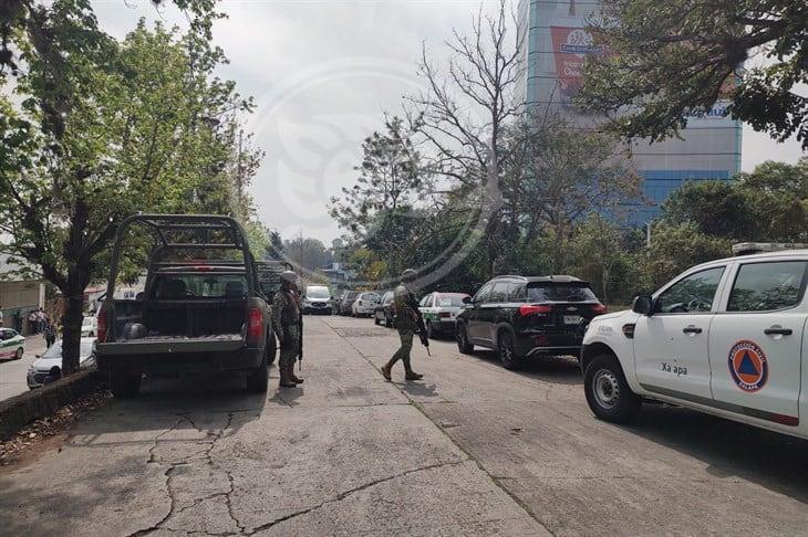 Tras operativo en la Torre Ánimas de Xalapa, encuentran una caja con pirotecnia