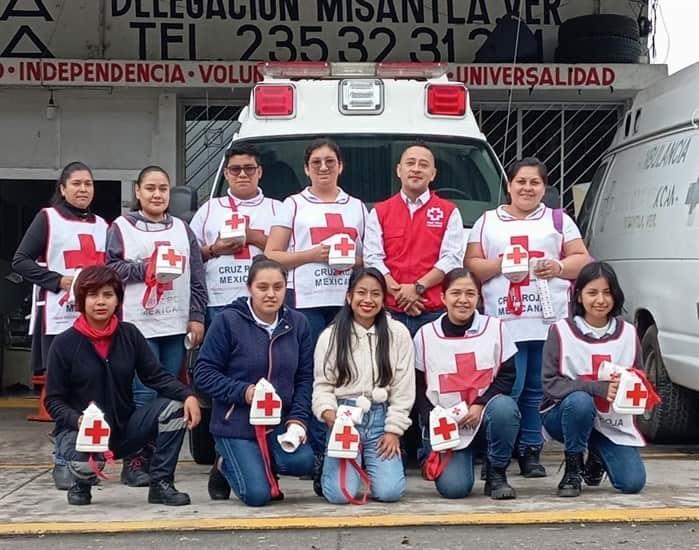 Colecta Nacional de la Cruz Roja en Misantla avanza con donativos ciudadanos