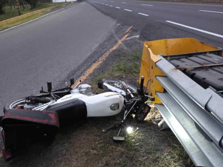 Motociclistas resultan lesionados tras sufrir accidente en la Córdoba-Puebla