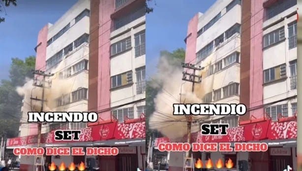 Se incendia cafetería “Como dice el dicho” durante grabación