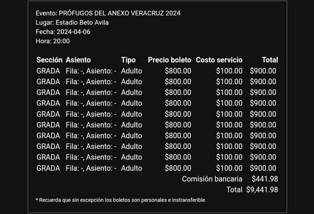 Alertan por revendedores del tour Prófugos del Anexo en Veracruz en redes sociales