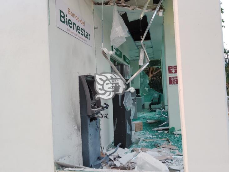 Hampa intenta robar cajero del banco Bienestar de Cosautlán con explosivo