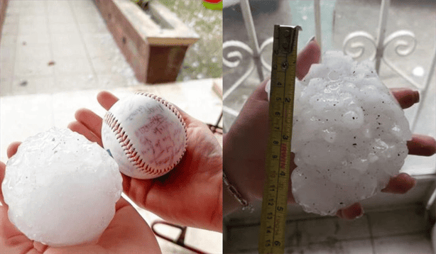 Granizo de hasta 10 cm de diámetro con el Frente Frío 40 azotan Coahuila (+VIDEO)