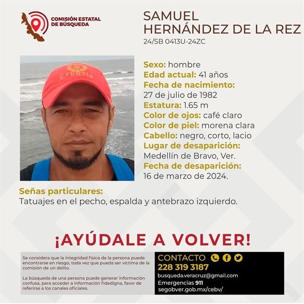 Ayúdanos a localizar a Samuel Hernández, desapareció en Medellín el 16 de marzo