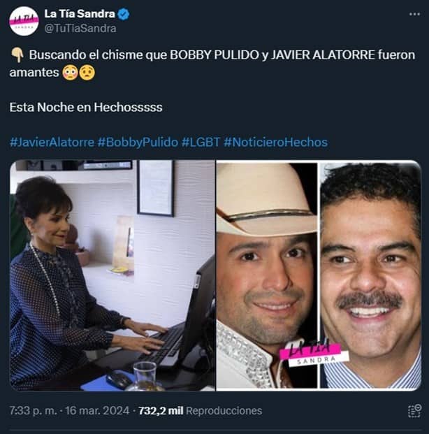 ¿Javier Alatorre y Bobby Pulido tuvieron una relación?