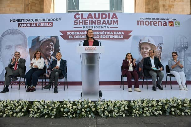 Rocío Nahle acompaña a Claudia Sheinbaum a presentación del Eje Energético