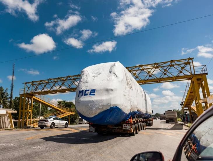 ¿Cuántos días tardan en trasladar los vagones del Tren Maya a su destino?