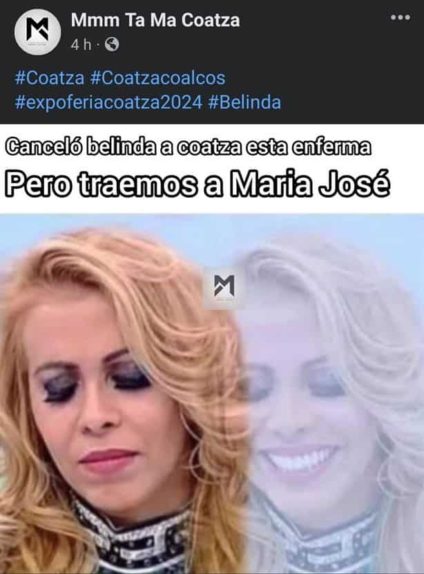 MEMES y reacciones tras cancelación de Belinda a la Expo Feria Coatzacoalcos 2024 l FOTOS