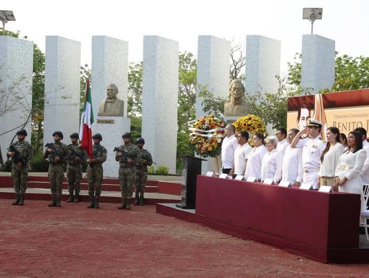 Logia Masónica de Coatzacoalcos conmemora natalicio de Benito Juárez