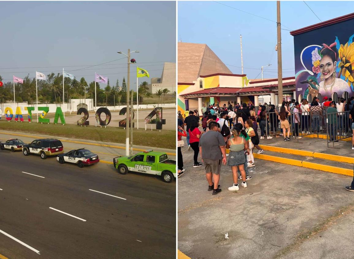 Ingresan decenas de familias a la inauguración de la Expo Feria Coatzacoalcos 2024 l VIDEO