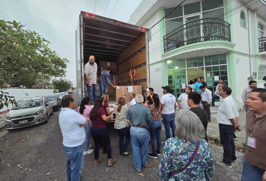 Llega a Veracruz la papelería electoral para comicios federales del 2 de junio