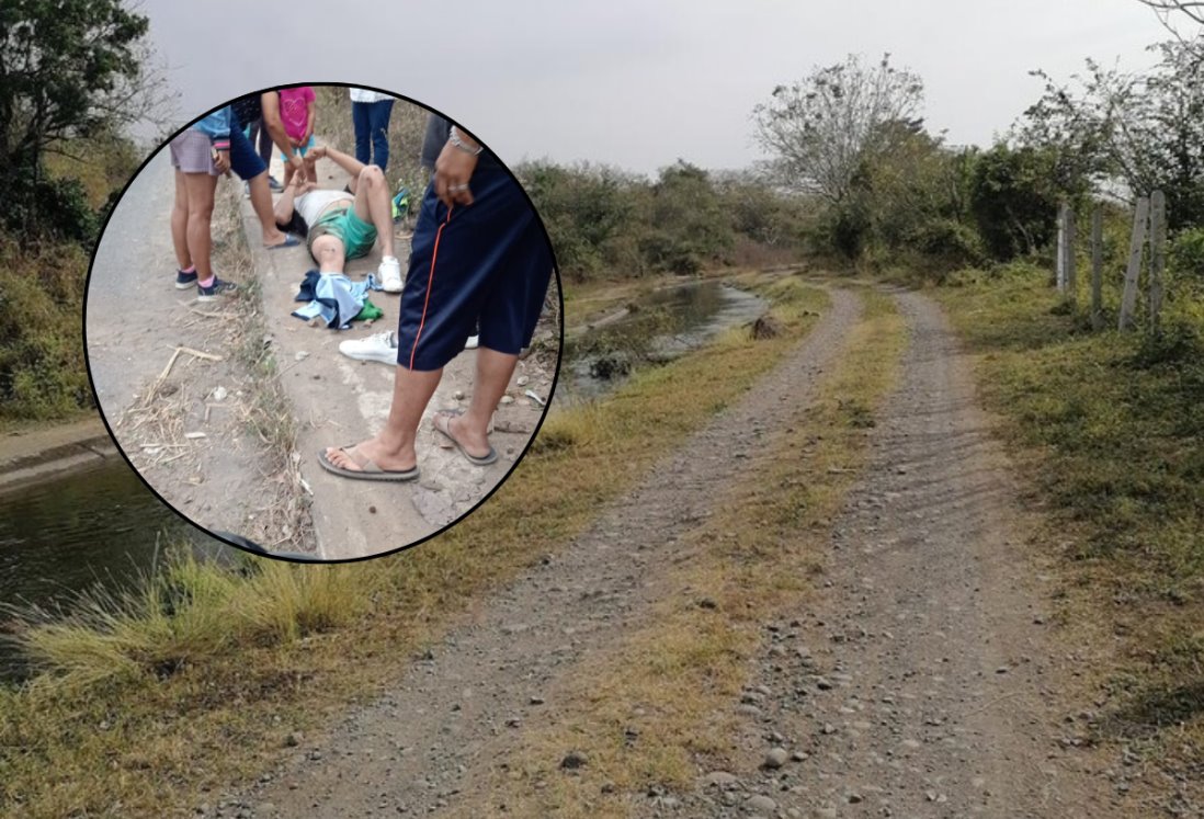 Joven motociclista derrapa y resulta con graves lesiones en Tolome, Paso de Ovejas